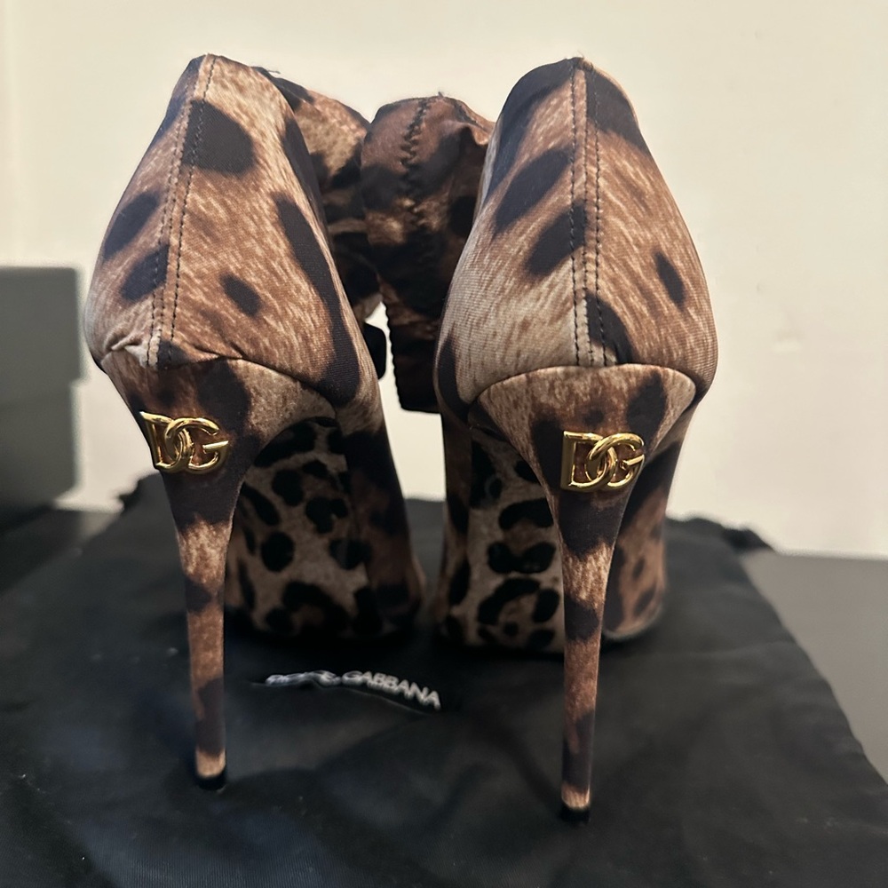 Dolce & Gabbana Brown Leopard Heels